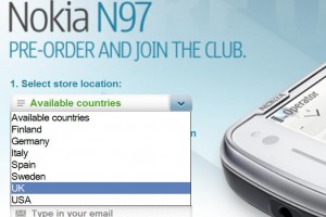 UK added to the Nokia N97 Pre-Order List