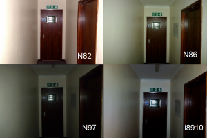 Camera flash test: Nokia N86 vs Nokia N82 vs Nokia N97 vs Samsung i8910