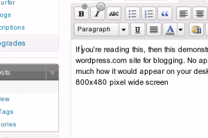 WordPress blogging on the Nokia N900