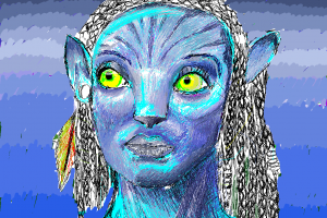 Avatar on the N900 Sketch App (Sketching on N900)