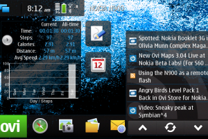 Free: Pedometer Homescreen Widget: Track your steps with the N900!