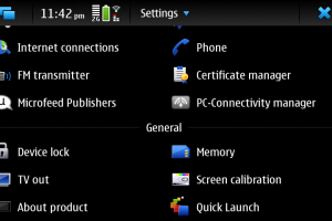 Quick Launch any four Nokia N900 Maemo 5 apps from the status bar!