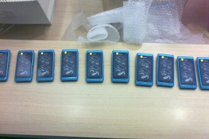 Pic: Sea of blue Nokia N8s. One for me, one for you, one for me….^_^