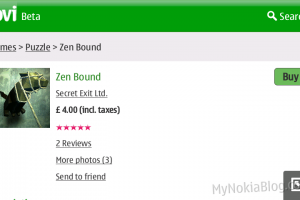 Video: Zen Bound on the Nokia N900 #Maemo 5 available at the Ovi Store