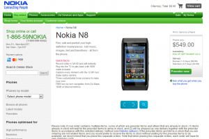 Nokia N8 pre-orders live in the US