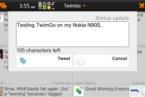 TwimGo – a new Qt based twitter client for Nokia N900