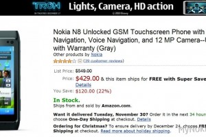 DEAL OF THE DAY: New Nokia N8 Unlocked for $429 (USD) at Amazon! (275GBP!)