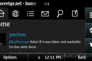 Video and Screenshots: Tweetgo.net on the Nokia N8 – Best web alternative to Gravity/Social App and Snaptu for twitter?  For other Nokia Browsers too.