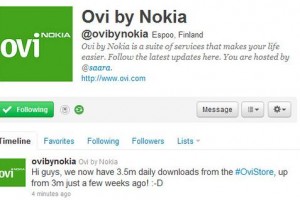 Ovi Store reaches 3.5 Million Downloads a day! Up from 3M 3 weeks ago.