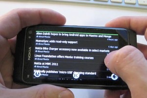 Qt Quick NewsFlow Google Reader Updated to 1.2, demoed on Nokia N8