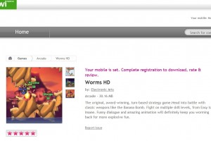 Worms HD available at Ovi Store for Symbian^3