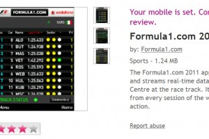 F1 App, “Formula1.com 2011” available at Ovi Store.