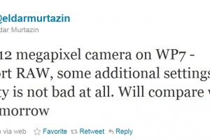 12MP Windows Phone supporting RAW – “Quality is not bad at all” – Murtazin