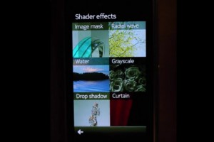 Qt Quick Shader Effects Running on a Nokia N8, Symbian^3, Maemo 5, Mac OS X, Windows 7, and Ubuntu