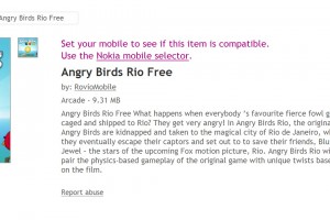 Angry Birds Free at Ovi Store (Worms HD and Fruit Ninja too maybe)