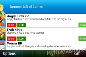 Ovi Store Summer Gift of Games! 20 yellow ribbon premium games for free – download ALL from one app!