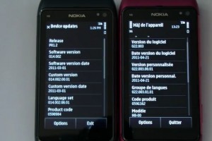 Video: 33 minutes showing differences between PR1.2 and PR2.0 (Symbian Anna) with two Nokia N8s.