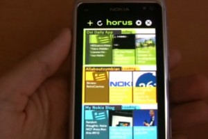 Video: Horus Qt Based RSS Reader App – Free at Ovi Store – demoed on Nokia N8