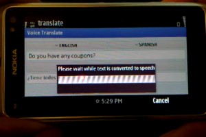 Video: Voice Translate Pro demoed on Nokia N8