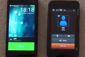 Video: Incoming call – MeeGo-Harmattan N9 (and speaker demo)