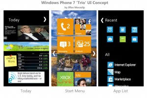 Windows Phone “Trio” UI Concept