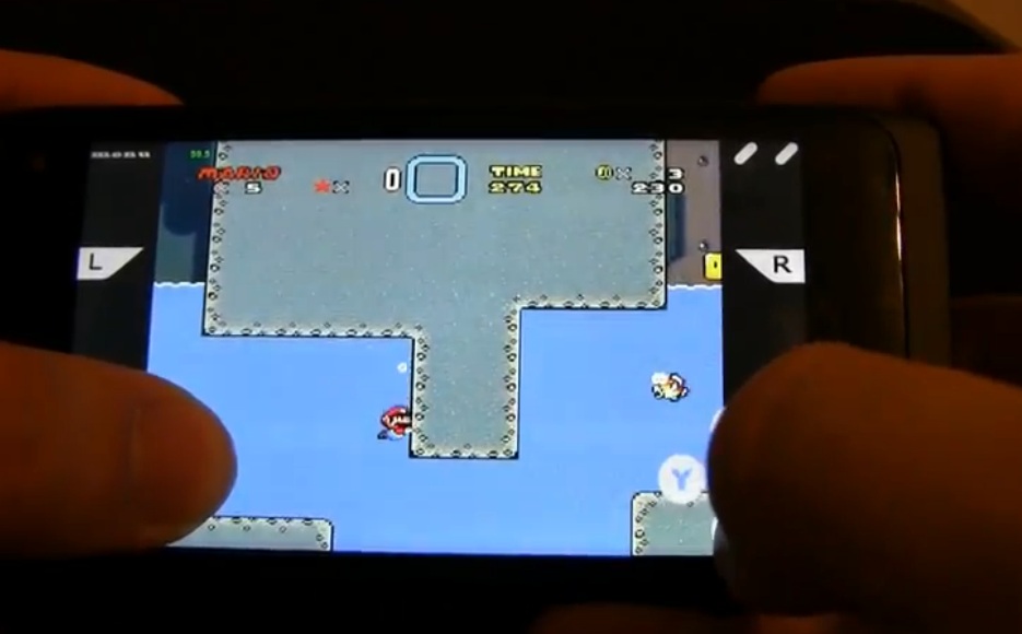 Here's some Nostalgia with AnsNses – a supernintendo emulator for MeeGo Harmattan (Nokia N950 in this case).