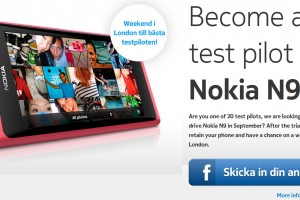 Be one of 30 to Test Drive then Keep (yes, Keep) a Nokia N9 if you’re Swedish enough!