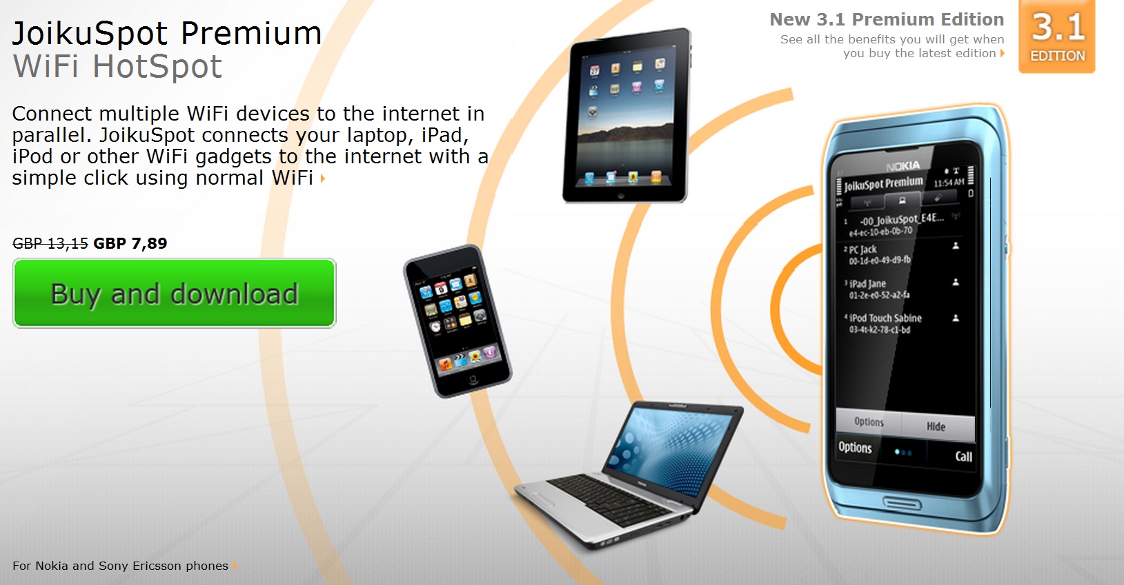 JoikuSpot Premium WiFi hotspot app to be integrated in Nokia N9 and selected Anna handsets.