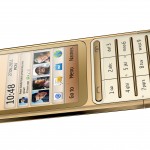 Nokia C3-01 Gold Edition. 18 carat gold S40 touch and type with 1GHz processor.