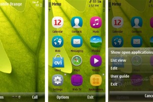 Themes: Transparent Theme GetUp by Manish (For Symbian^3)