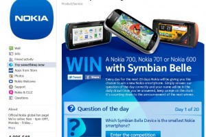 Win a Symbian Belle device (one to win for 20 days)