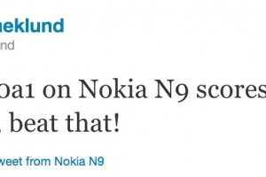 “Firefox 9.0a1 on Nokia N9 scores 314+9 on html5test, beat that!”