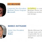 Joe Belfiore and Microsoft co speaking at Nokia World 2011 #NokiaWorld