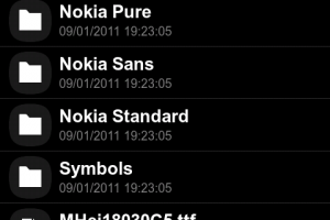 Nokia N9 Fonts