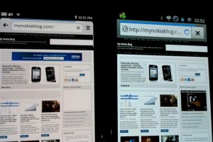 Video: Nokia N9 vs Samsung Galaxy S2 Browser and screen comparison