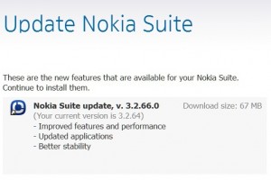 Nokia Suite Updated to v3.2.66.0