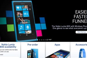 Nokia Lumia 800 at Orange, T-Mobile, Three, Vodafone, Phones 4 U, Carphone Warehouse,  Expansys and MobileFun  (+preview video)