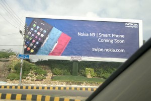 Nokia N9 coming to Pakistan, advert snapped in Karachi