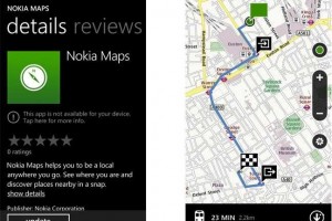 Screenshots: Nokia Maps for Windows Phone