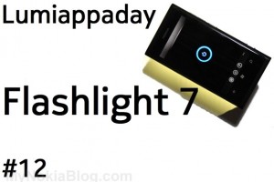 Lumiappaday #12: Flashlight 7 on the Nokia Lumia 800