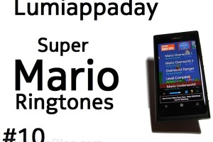 Lumiappaday #10: Super Mario Ringtones demoed on the Nokia Lumia 800