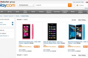 Pink, Blue and Black Nokia N9 on sale at Play UK