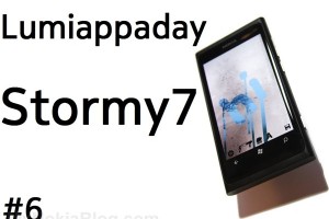 Lumiappaday #6: Stormy7 – demoed on the Nokia Lumia 800