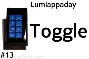 Lumiappaday #13: Toggle demoed on Nokia Lumia 800