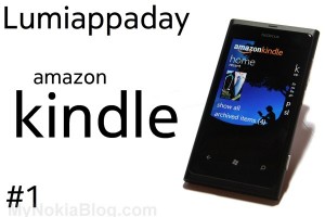 Lumiappaday #1: Amazon Kindle demoed on Nokia Lumia 800