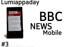 Lumiappaday #3: BBC News Mobile demoed on the Nokia Lumia 800