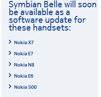 Symbian Belle ‘will soon be available’ page updated for Nokia N8/E7