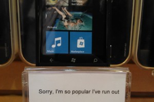 Nokia Lumia 800 sold out in some Orange Stores.