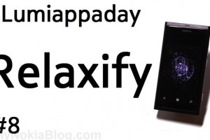 Lumiappaday #8: Relaxify demoed on the Nokia Lumia 800