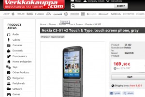 1GHz 512MB RAM C3-01 available at verkkokauppa.com